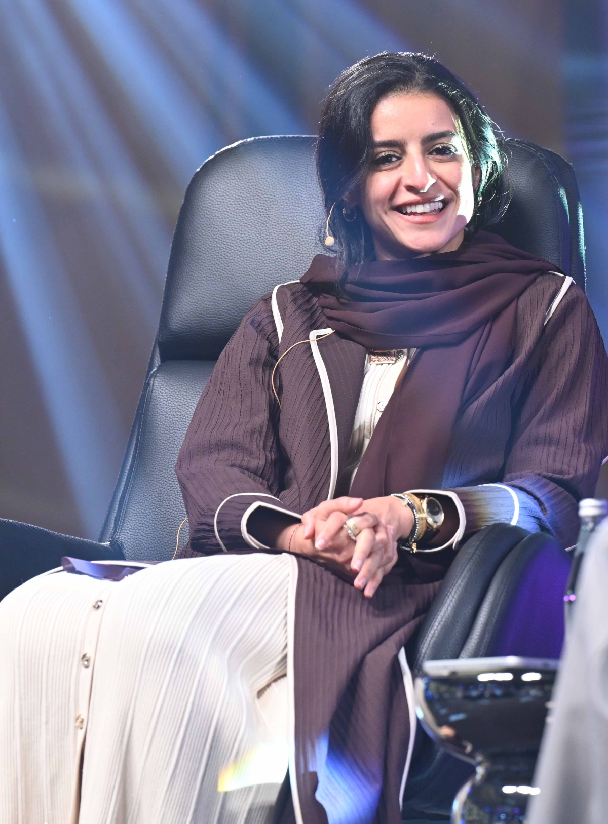 النويس تتحدث في الجلسة الخاصة بالسياحة وصناعة المحتوى