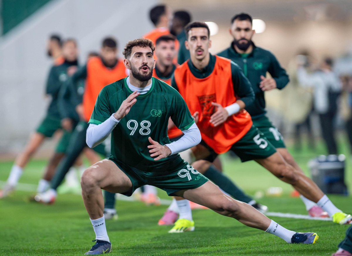 جانب من استعدادات «الأخضر» 