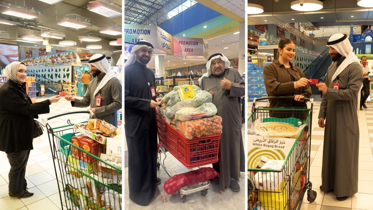 إهداء الماجلة الرمضانية لعملاء لولو هايبر ماركت وجمعية الزهراء 