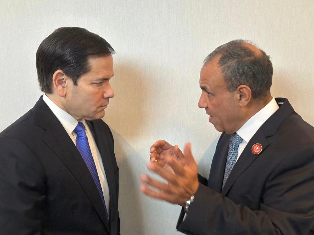 عبدالعاطي وروبيو خلال لقائهما في واشنطن