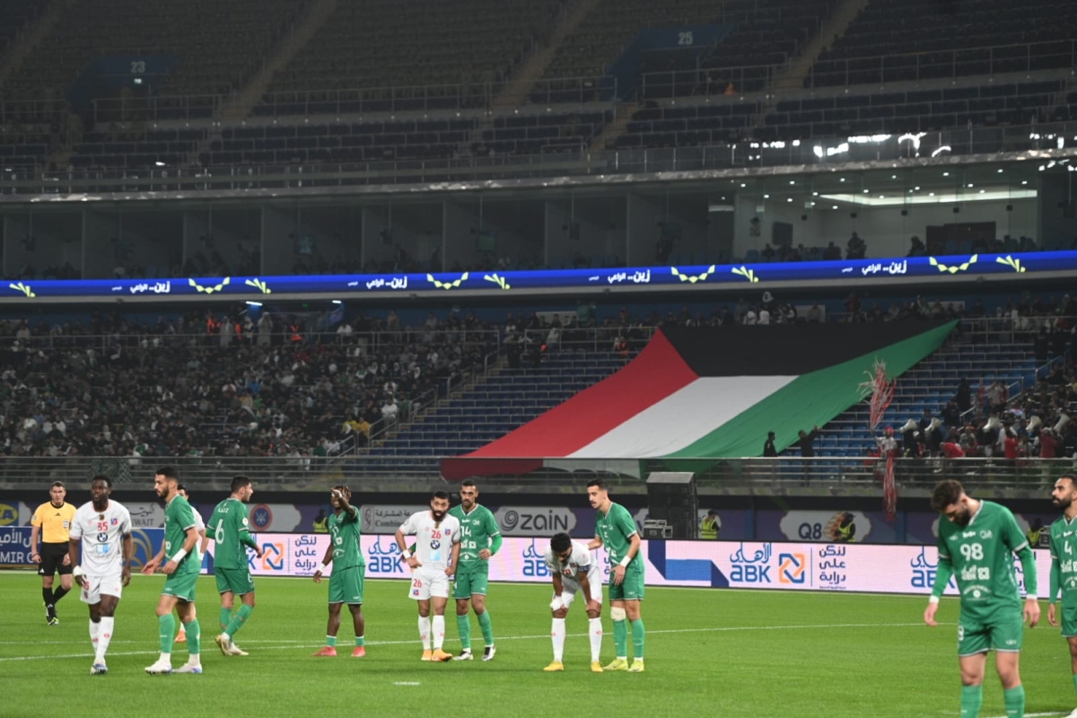 الترويج للحملة في نهائي كاس سمو الأمير لكرة القدم