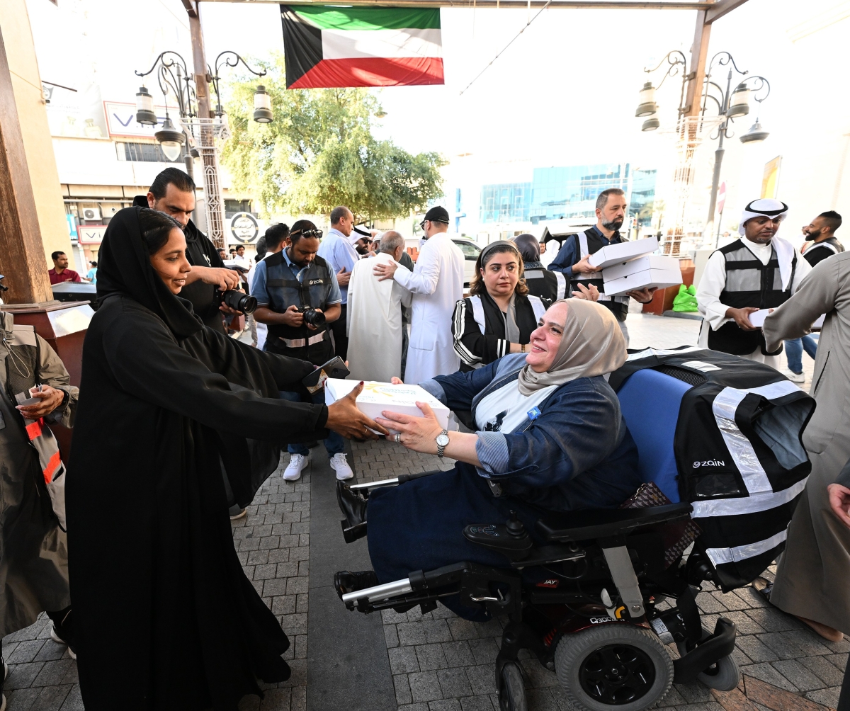 متطوعو «زين» من ذوي الإعاقة شاركوا في تنظيم المبادرة بشكلٍ فعّال
