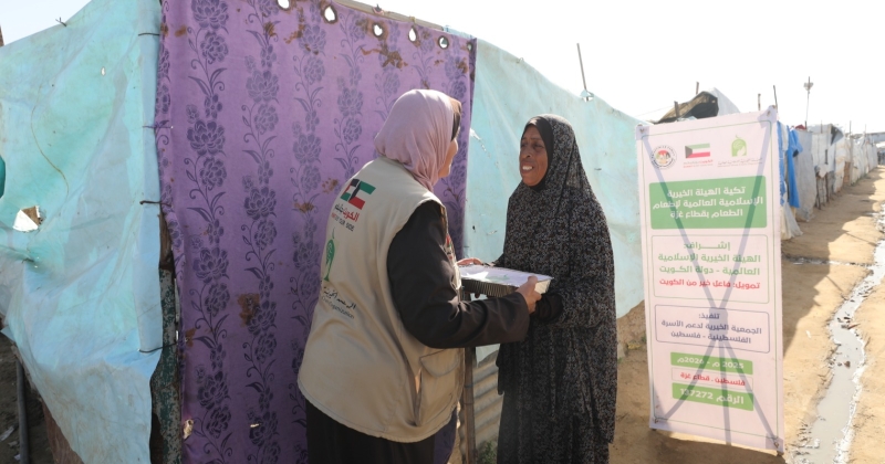 «الخيرية العالمية» تُنفّذ «تكية إطعام الطعام» في غزة