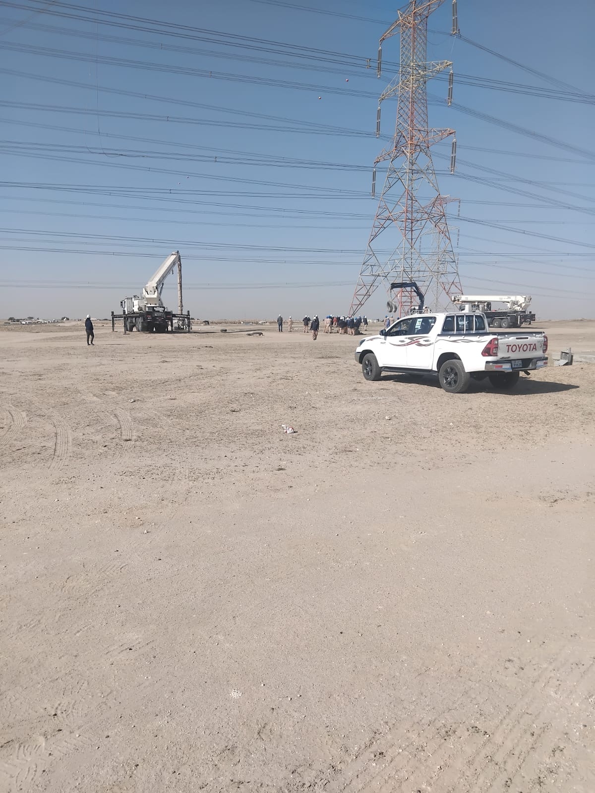 مواصلة إصلاح الخطوط الهوائية في المنطقة الجنوبية