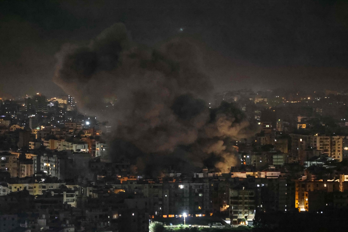 آثار الضربات الإسرائيلية على الضاحية الجنوبية لبيروت