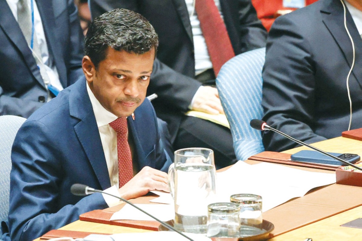 مندوب البحرين الدائم لدى الأمم المتحدة السفير جمال الرويعي 