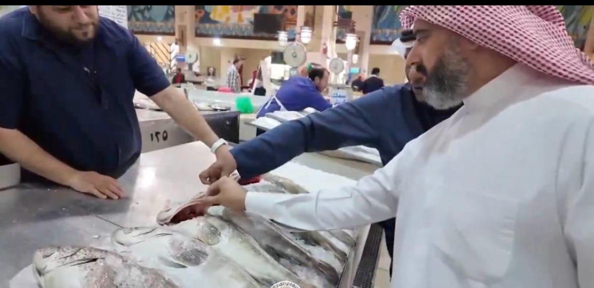مدير «الزراعة» يفحص الأسماك