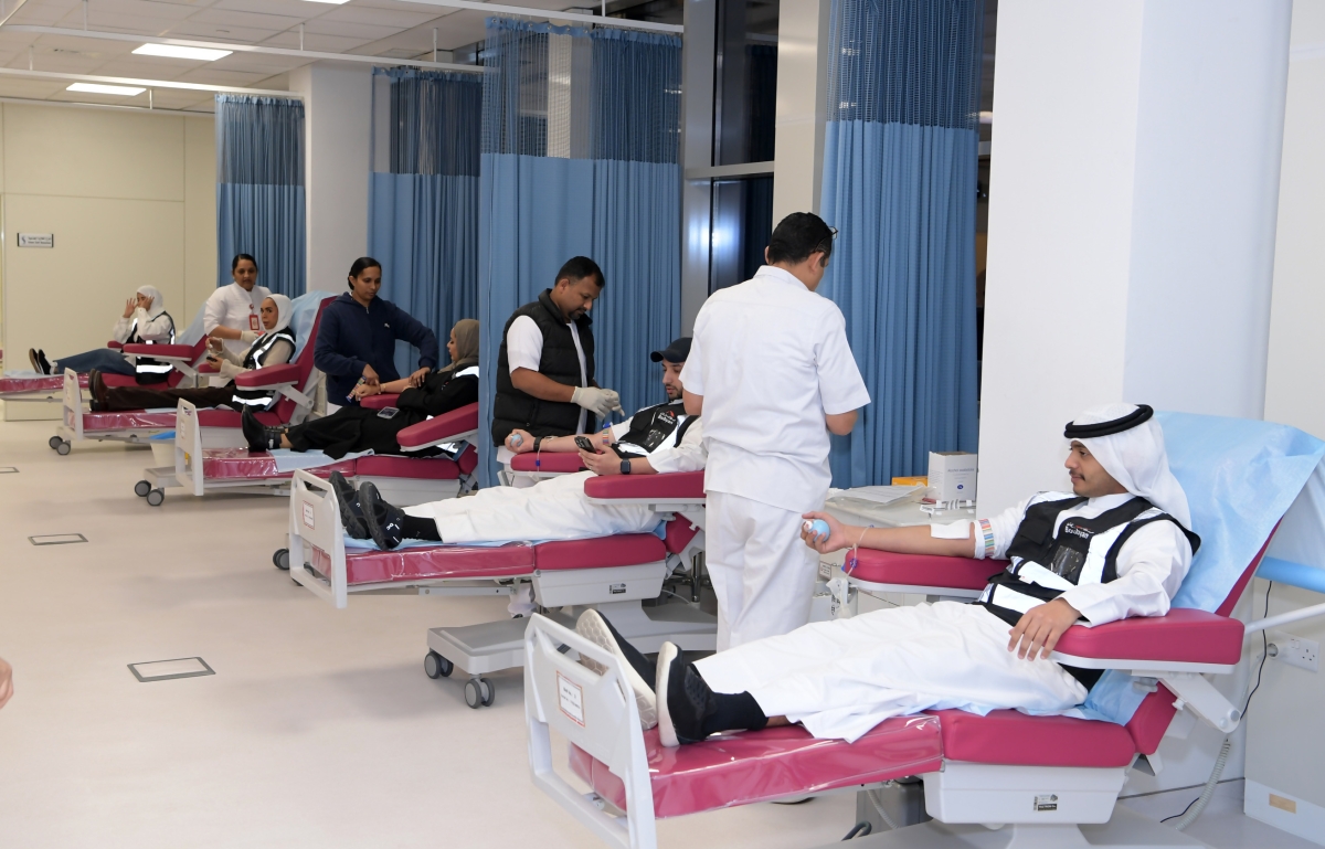  جانب من مشاركة موظفي «بوبيان» بالتبرع