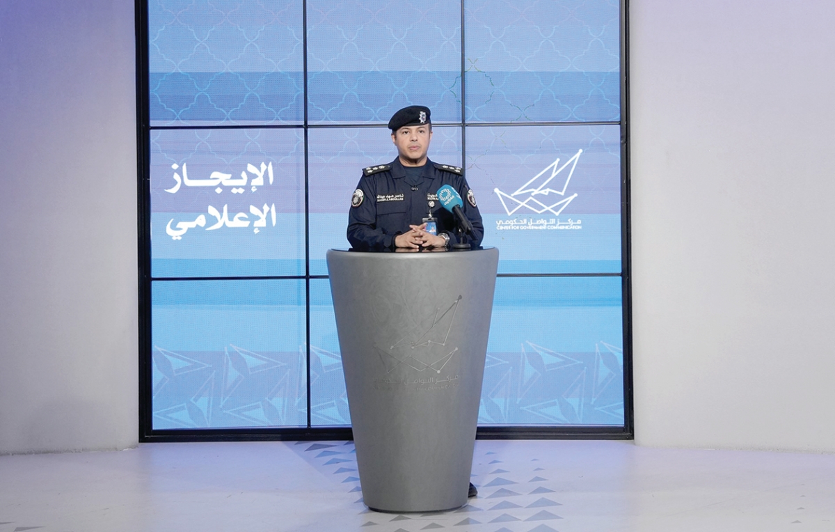 بوصليب متحدثاً في الإيجاز الإعلامي