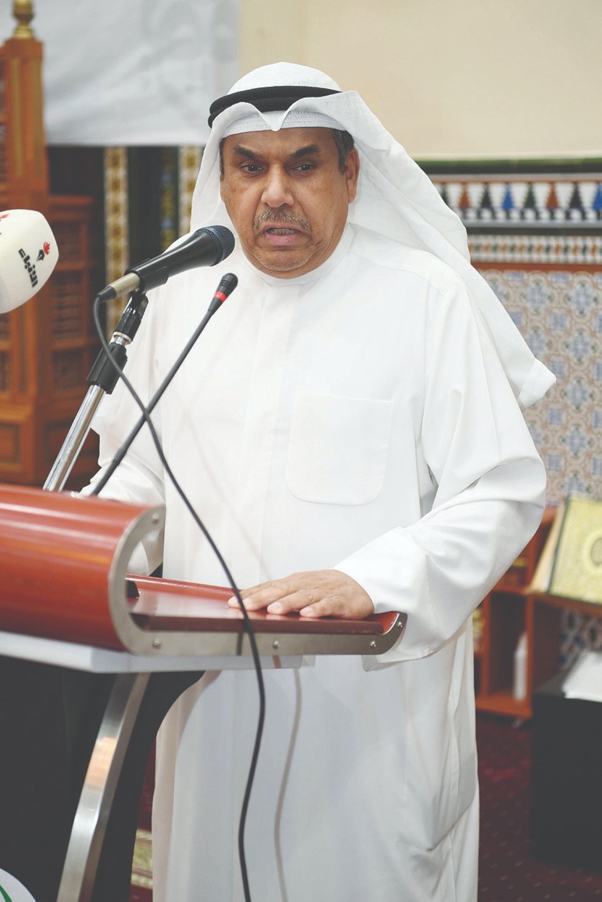 بدر الوزان يلقي كلمته