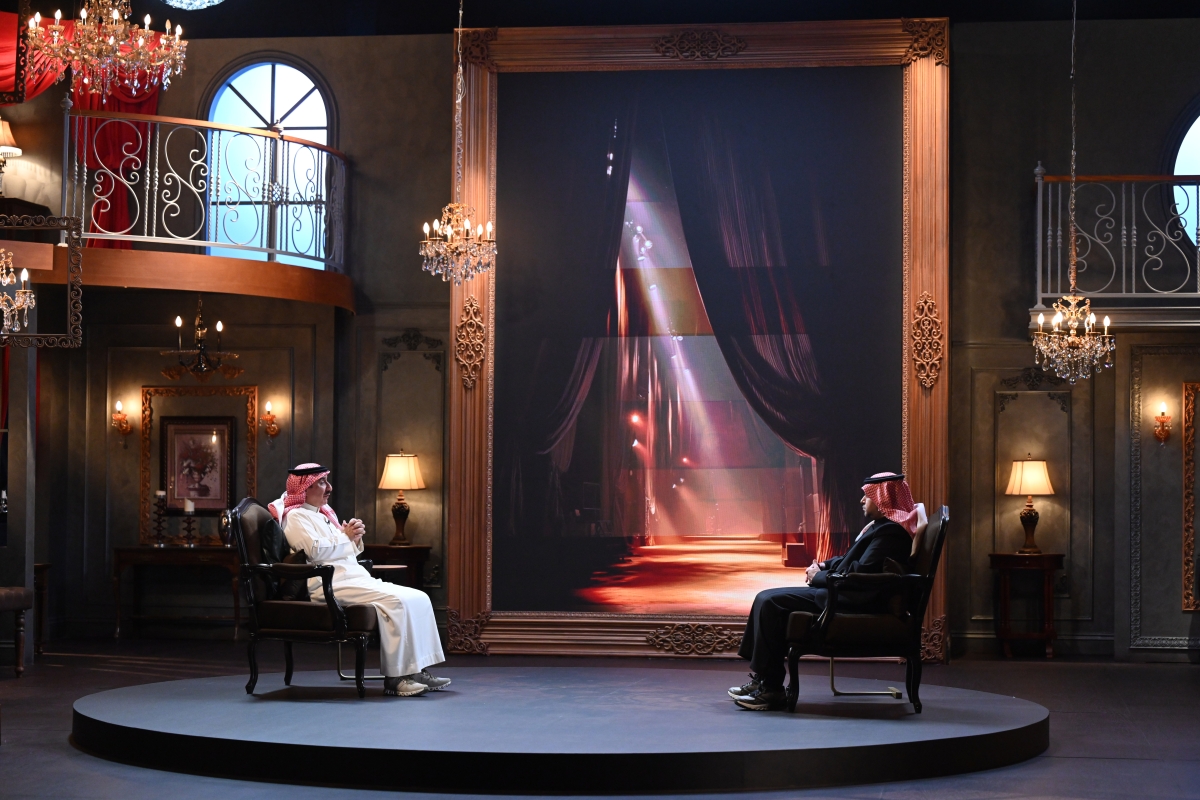 حسن عسيري مع الزميل علي العلياني