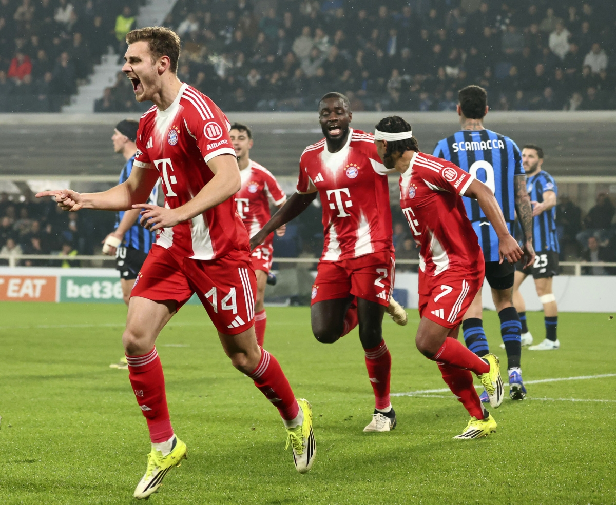 بايرن ميونخ خلال الفوز على أتالانتا