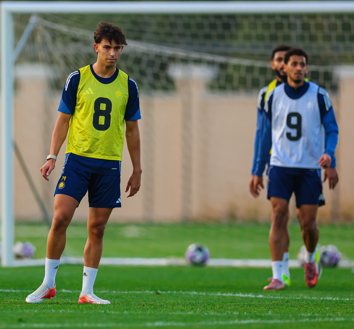 جانب من تدريبات النصر