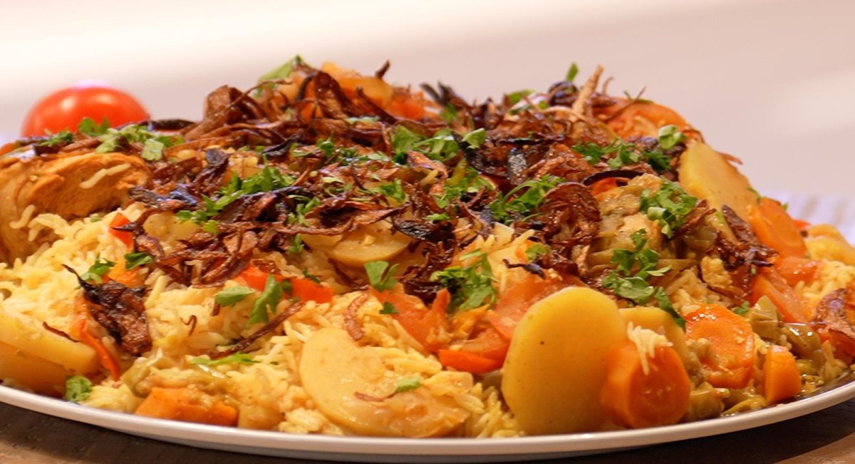 أحد الأطباق المبتكرة