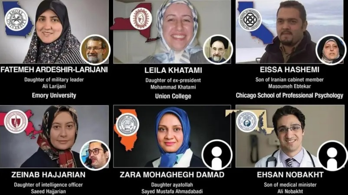 أبناء مسؤولين إيرانيين في الولايات المتحدة (نيويورك بوست)