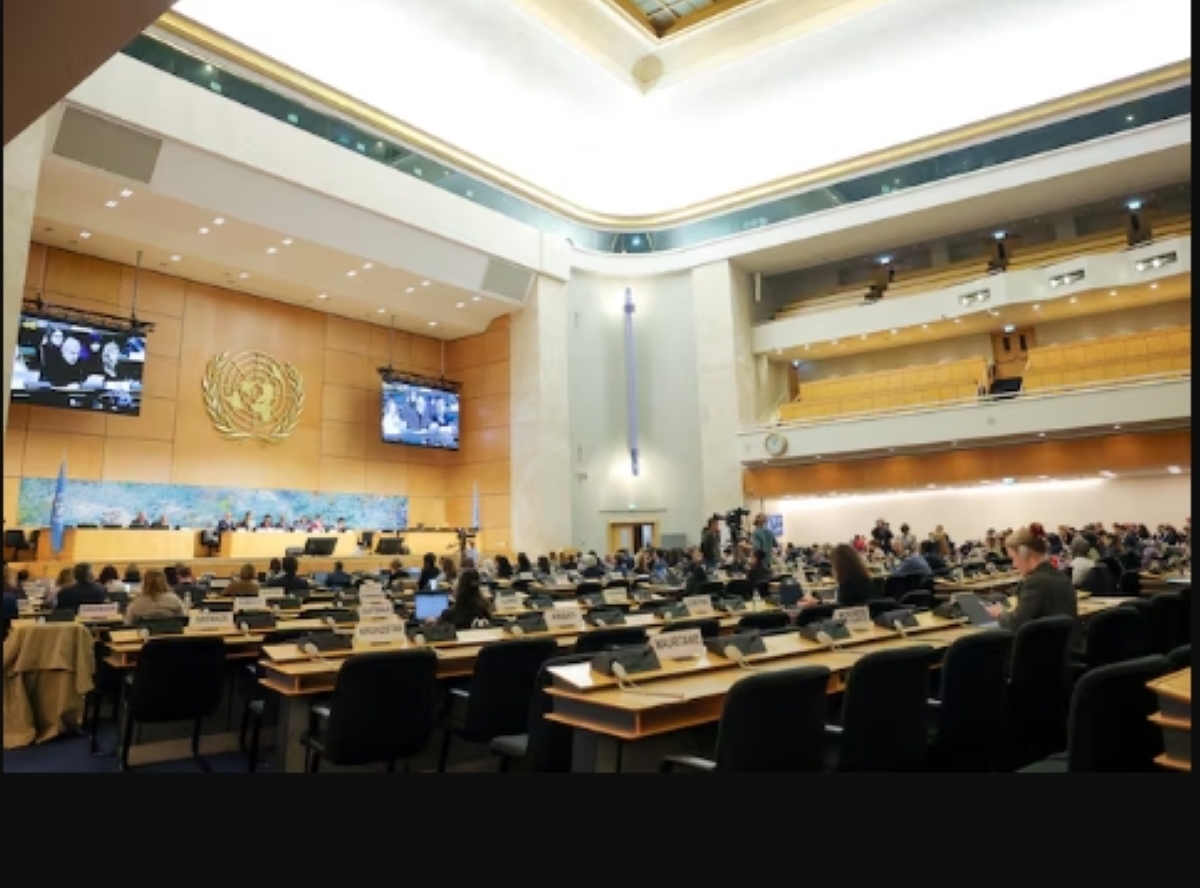 من جلسات مجلس حقوق الإنسان في الأمم المتحدة (رويترز)