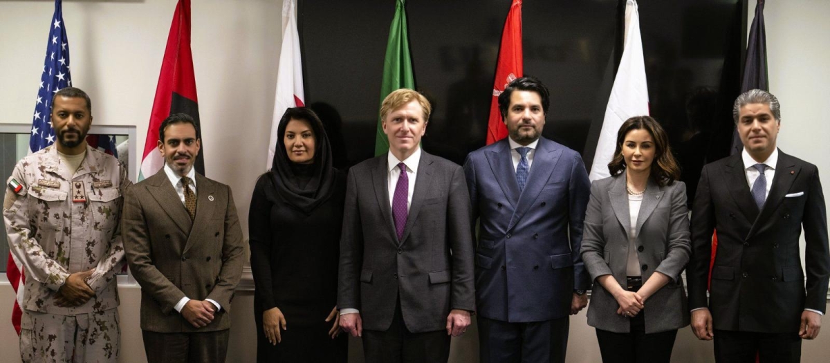 الزين الصباح وسفراء «الخليجي» بواشنطن مع البريدج كولبي