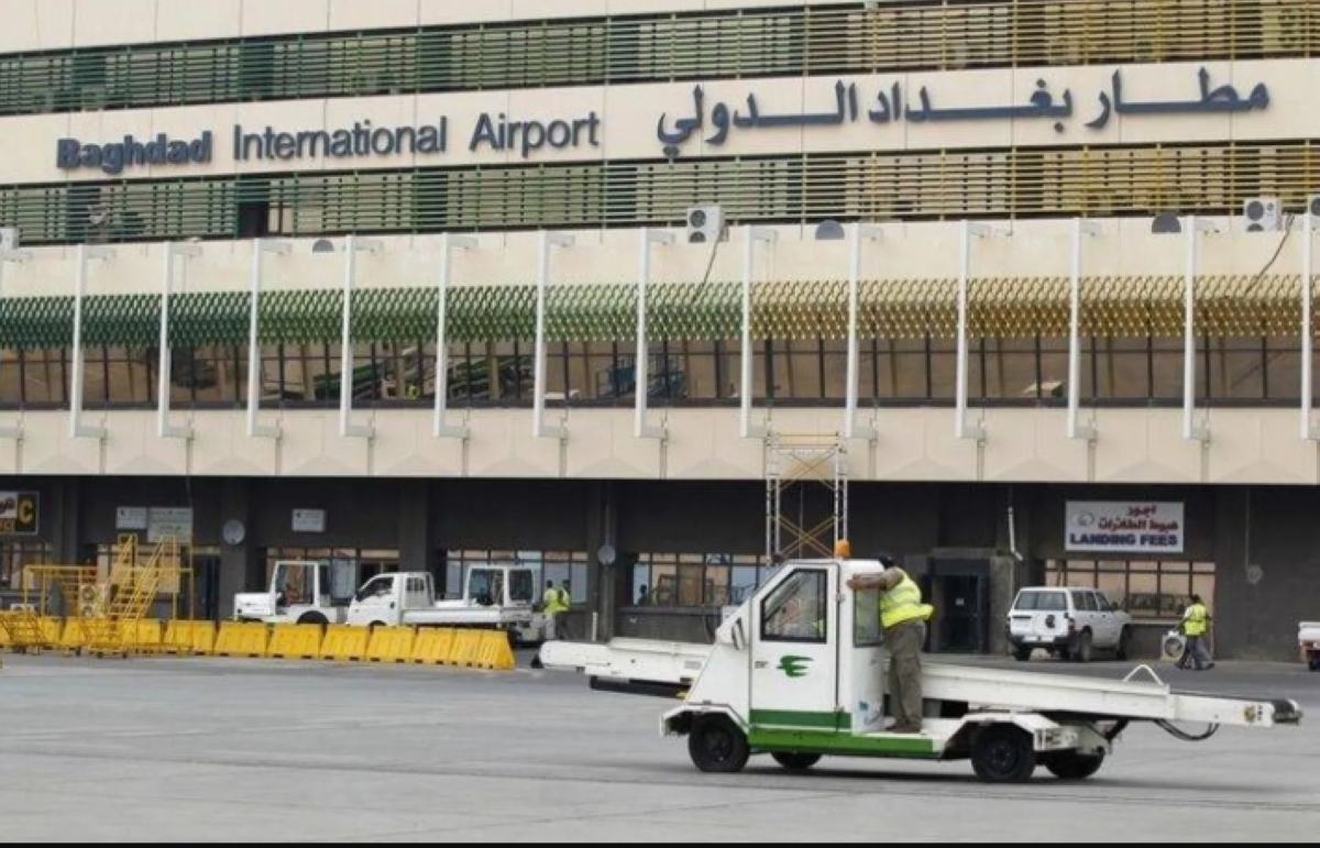واجهة مطار بغداد الدولي (رويترز)