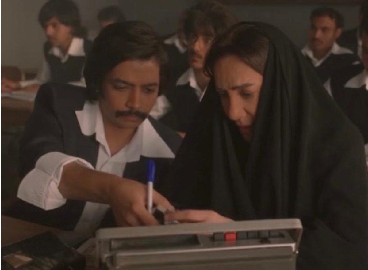 القلاف وهدى حسين في أحد المشاهد