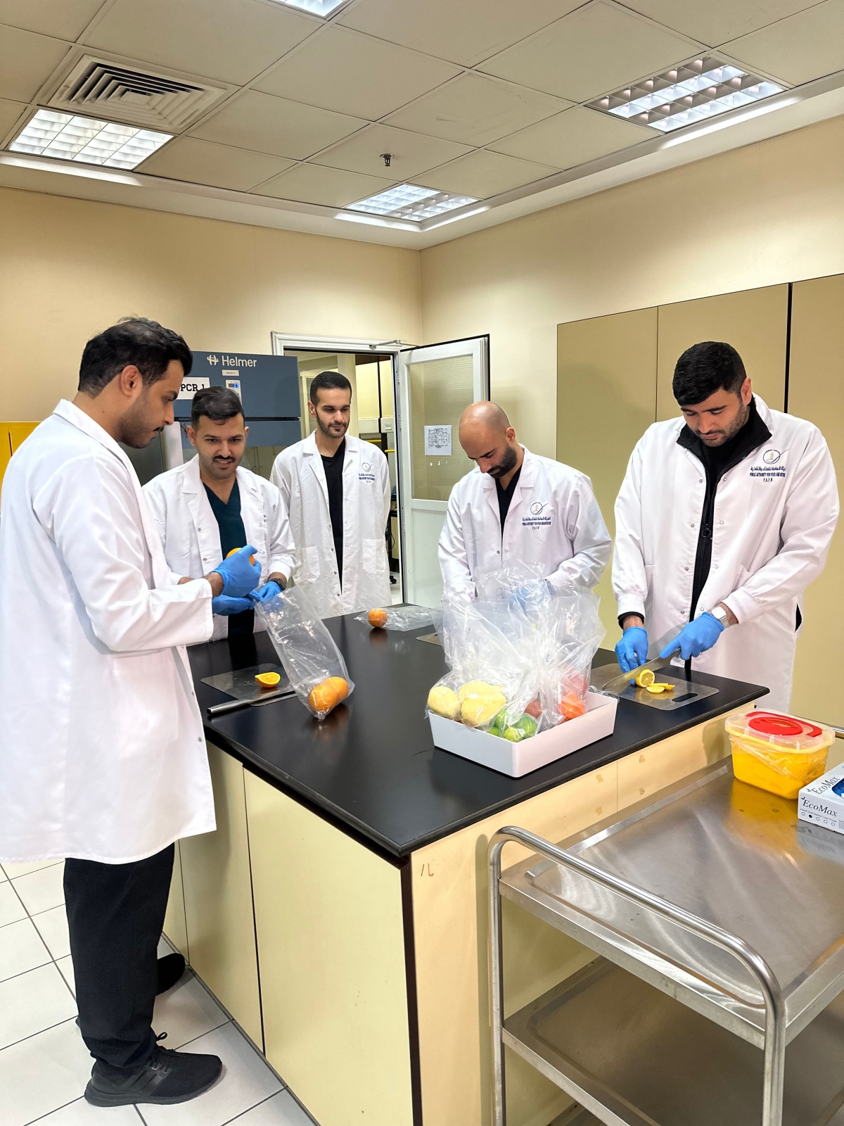 من عمليات فحص عينات الأغذية