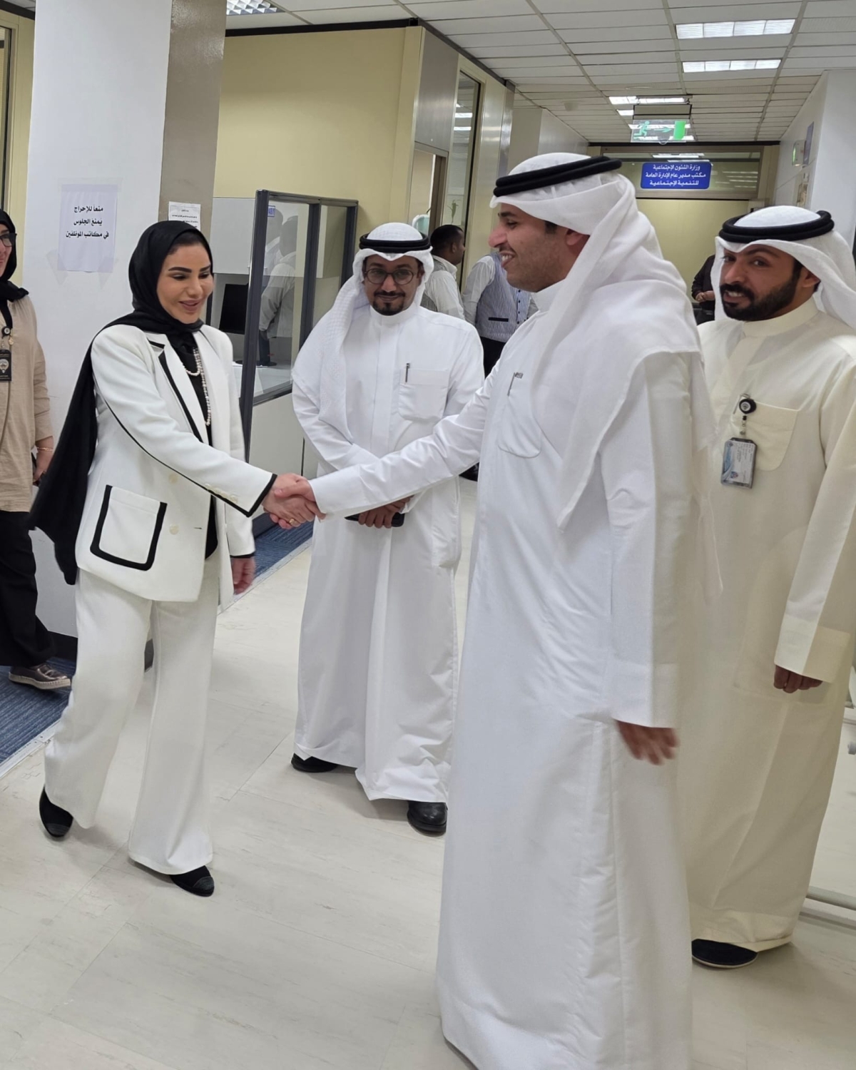 وزيرة الشؤون خلال الجولة التفقدية