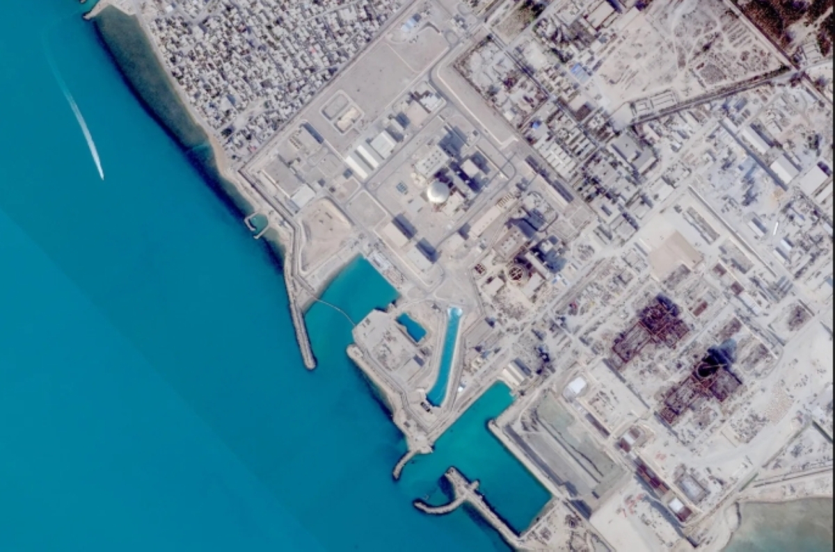 صورة بالأقمار الاصطناعية تظهر مفاعل بوشهر