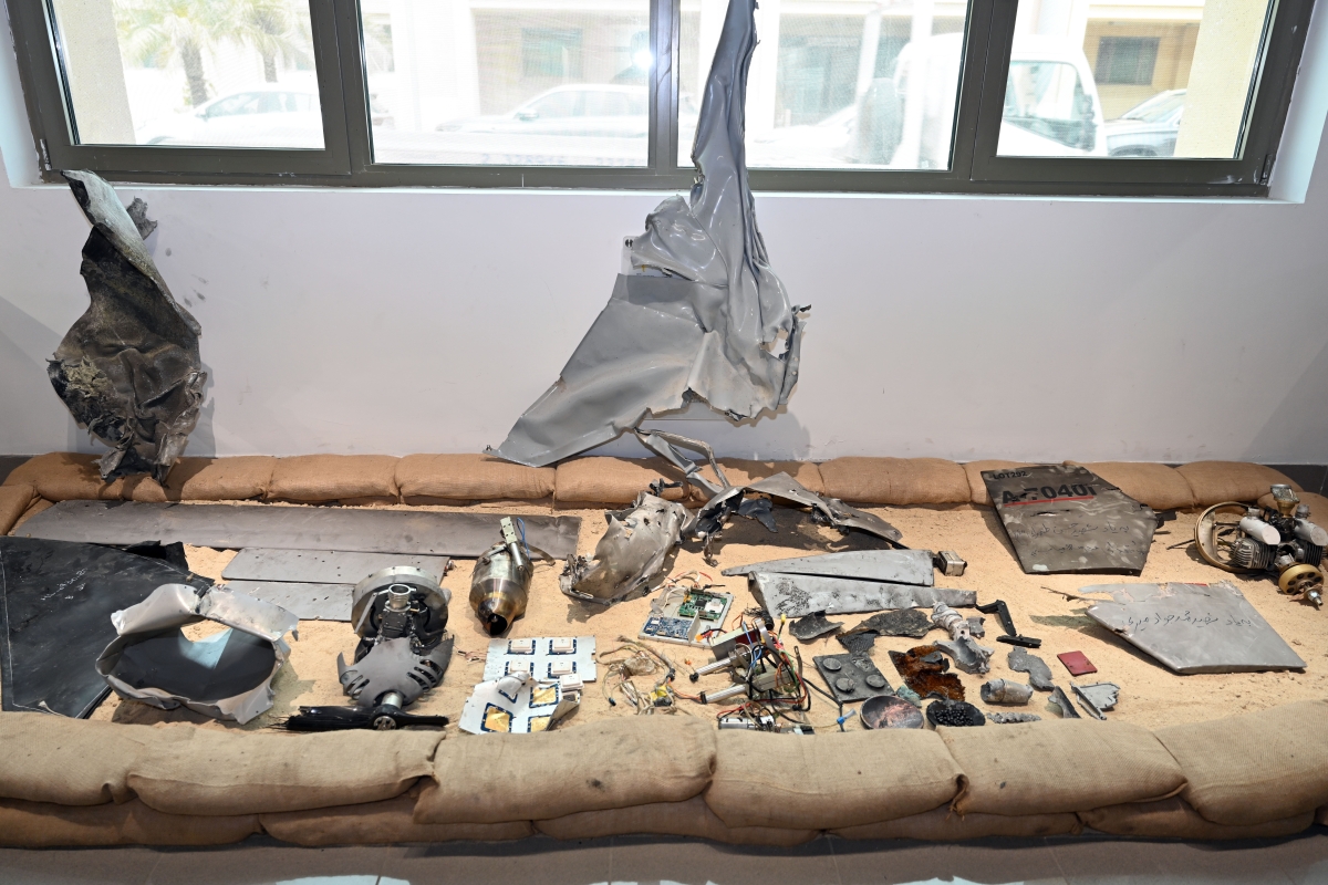 من بقايا ما تحمله الطائرات المسيرة