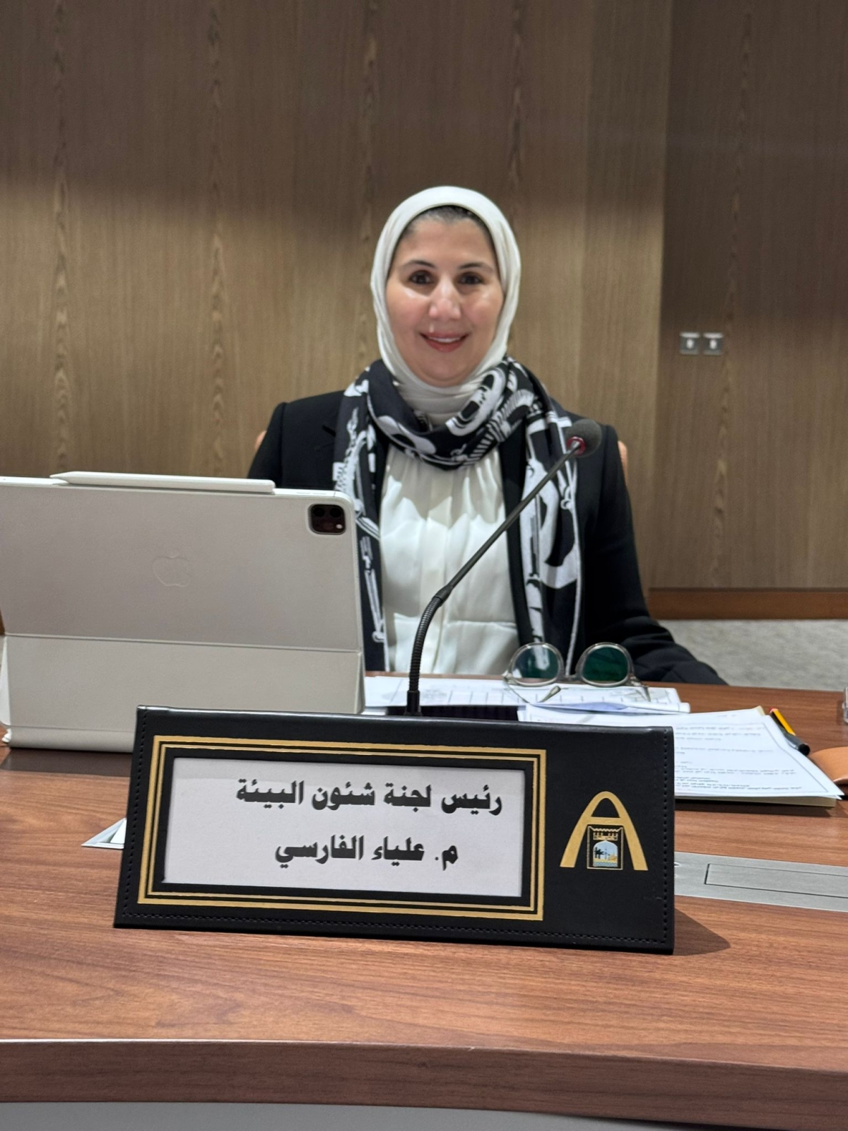 علياء الفارسي مترئسة الورشة