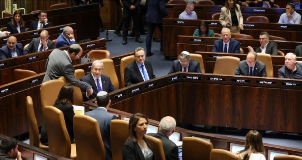 من جلسة التصويت في الكنيست على قانون إعدام الأسرى الفلسطينيين