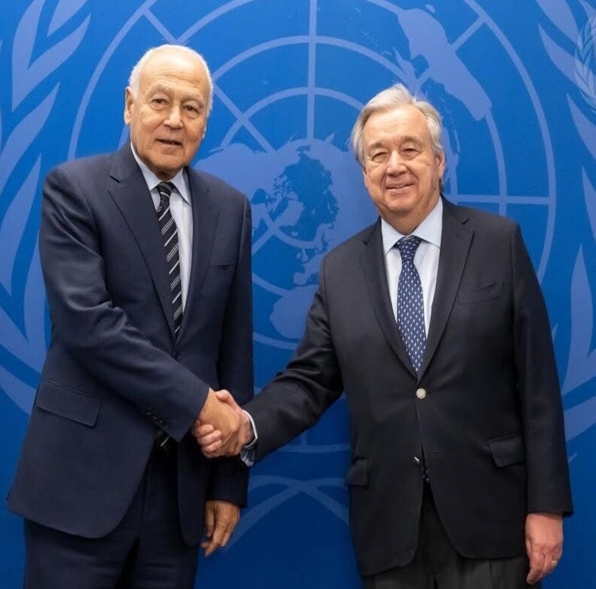 غوتيريش وأبوالغيط خلال لقائهما في نيويورك