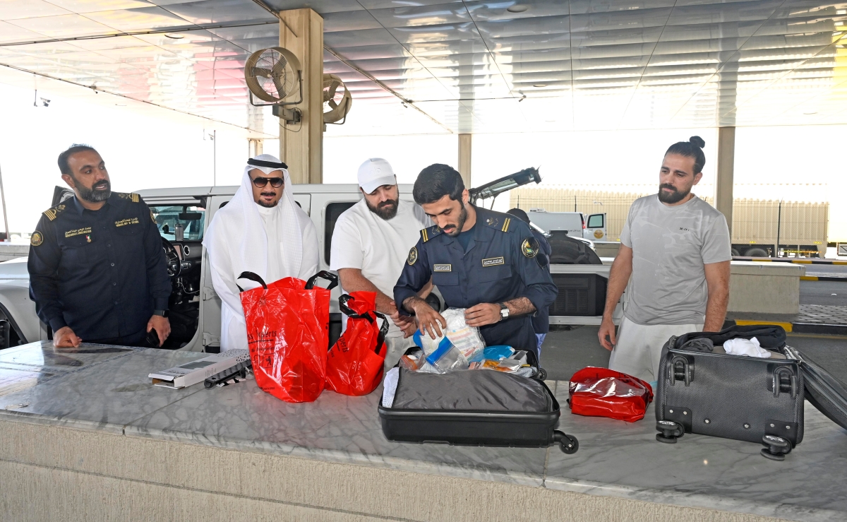 جانب من إجراءات التفتيش