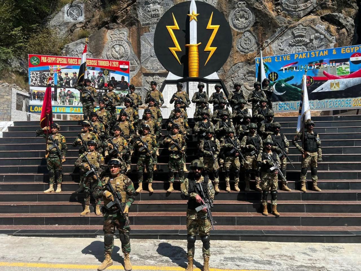 قوات مشاركة في تدريب عسكري مصري - باكستاني