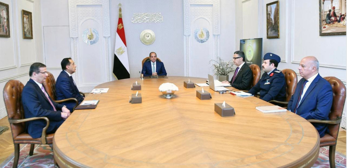 السيسي تناول منظومة الأمن الغذائي مع قيادات حكومية