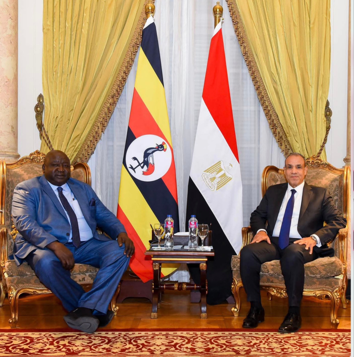 عبدالعاطي ونظيره الأوغندي خلال لقائهما في القاهرة