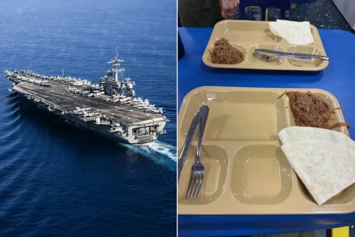 وجبة طعام للطواقم البحرية الأميركية