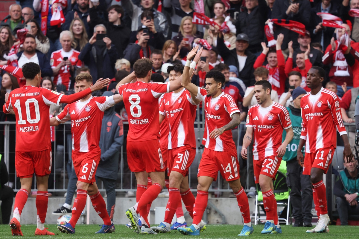 لاعبو بايرن ميونخ يحتفلون باللقب