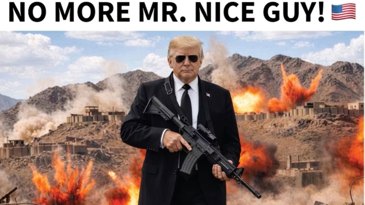 صوره نشرها ترامب موجّهاً رسالة تحذير لإيران