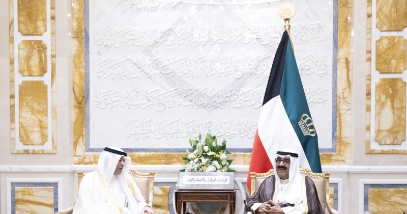 سمو الأمير يستقبل الأمين العام لمجلس التعاون الخليجي
