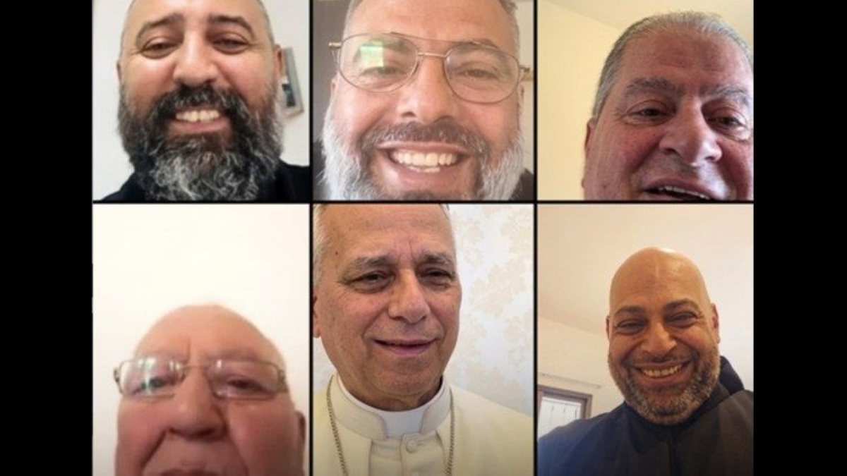 البابا خلال اتصال مرئي مع كهنة جنوب لبنان