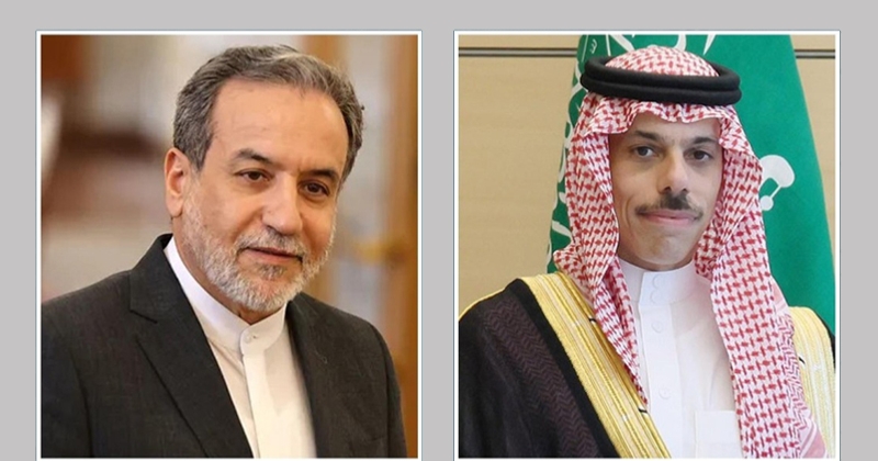 وزير الخارجية السعودي يبحث مع نظيره الإيراني آخر التطورات الإقليمية في المنطقة 