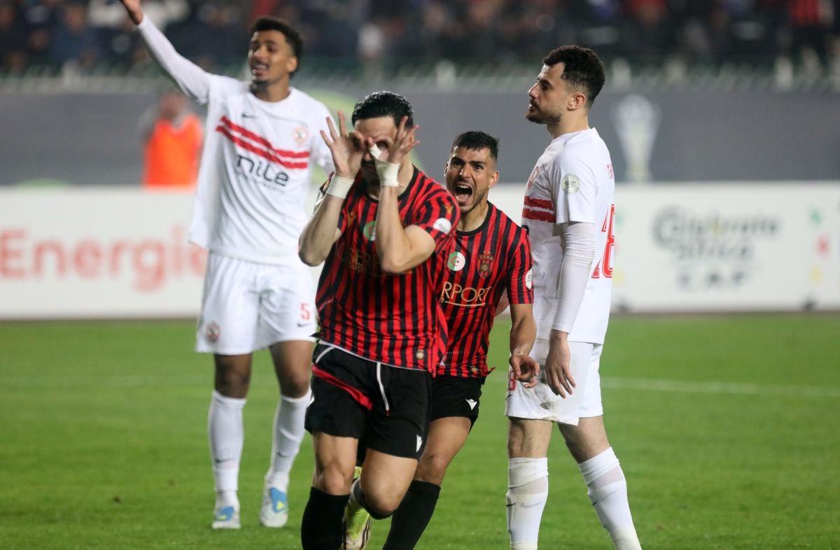 أحمد الخالدي يحتفل بهدف الفوز على الزمالك 
