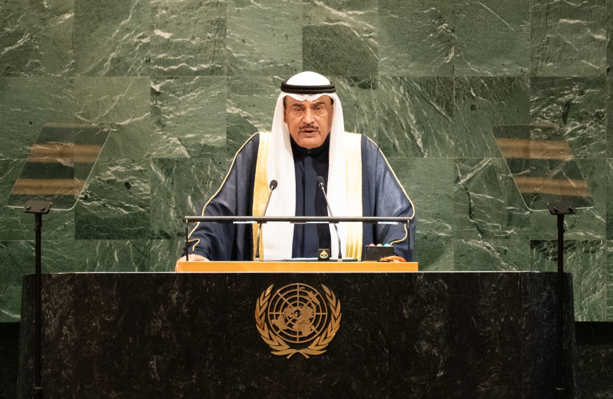 سمو ولي العهد يلقي كلمة الكويت أمام الدورة الـ80 للجمعية العامة للأمم المتحدة بمقر المنظمة في مدينة نيويورك