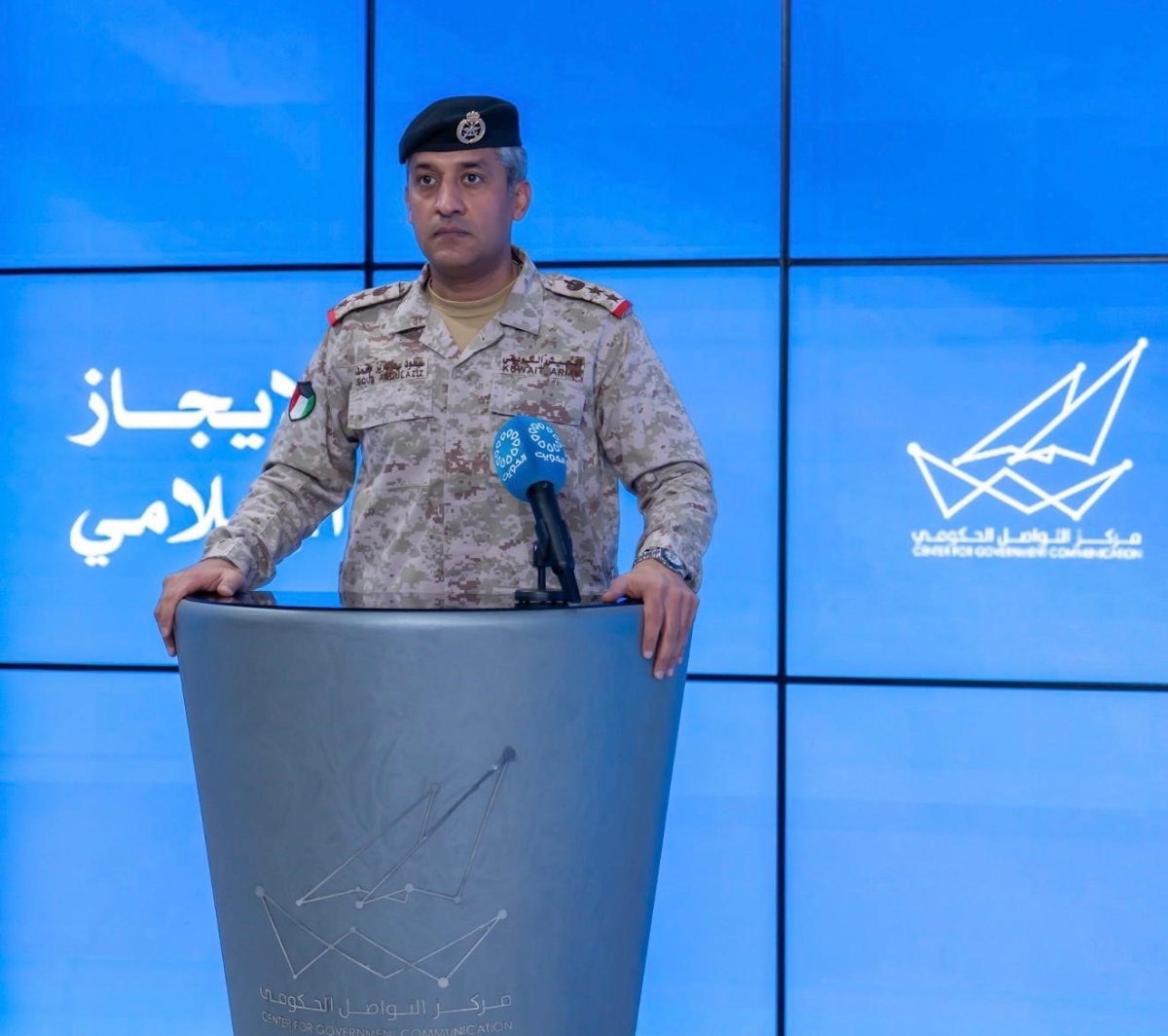 العقيد سعود العطوان في الإيجاز الإعلامي