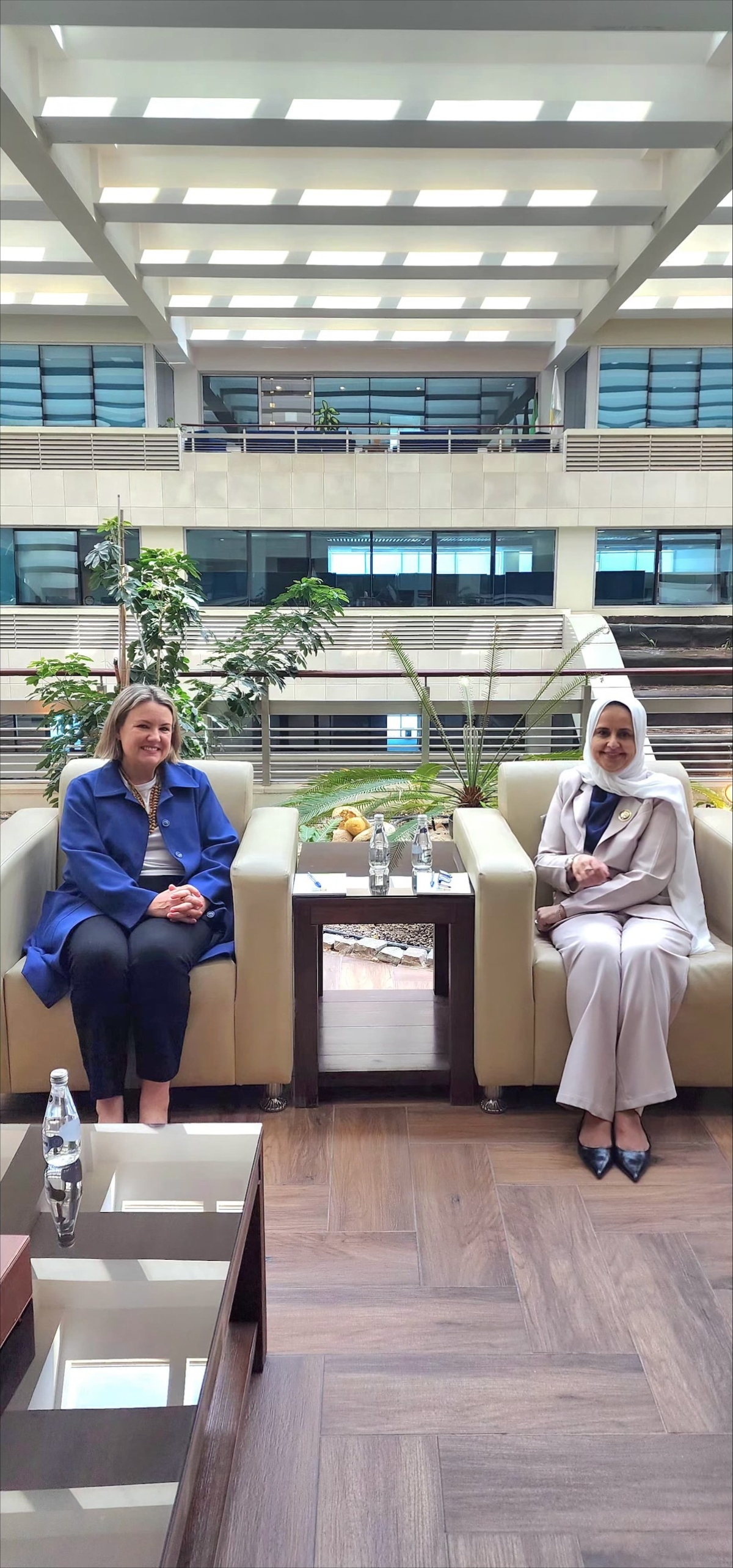 الوزيرة مستقبلة سفيرة أستراليا