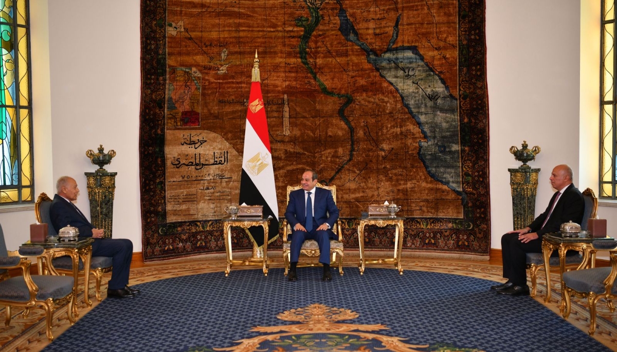 السيسي مستقبلاً أبوالغيط