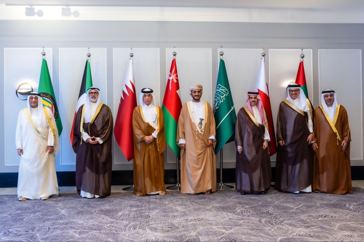 المشاركون في الاجتماع الوزاري الخليجي