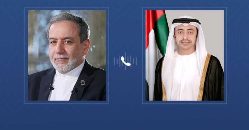 عبدالله بن زايد لـ عراقجي: الدبلوماسية الجادة والحوار المسؤول.. السبيل الأمثل لمعالجة الأزمات 