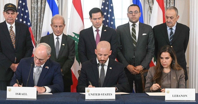 الولايات المتحدة وإسرائيل ولبنان توقّع اتفاق إطار في مفاوضات واشنطن 
