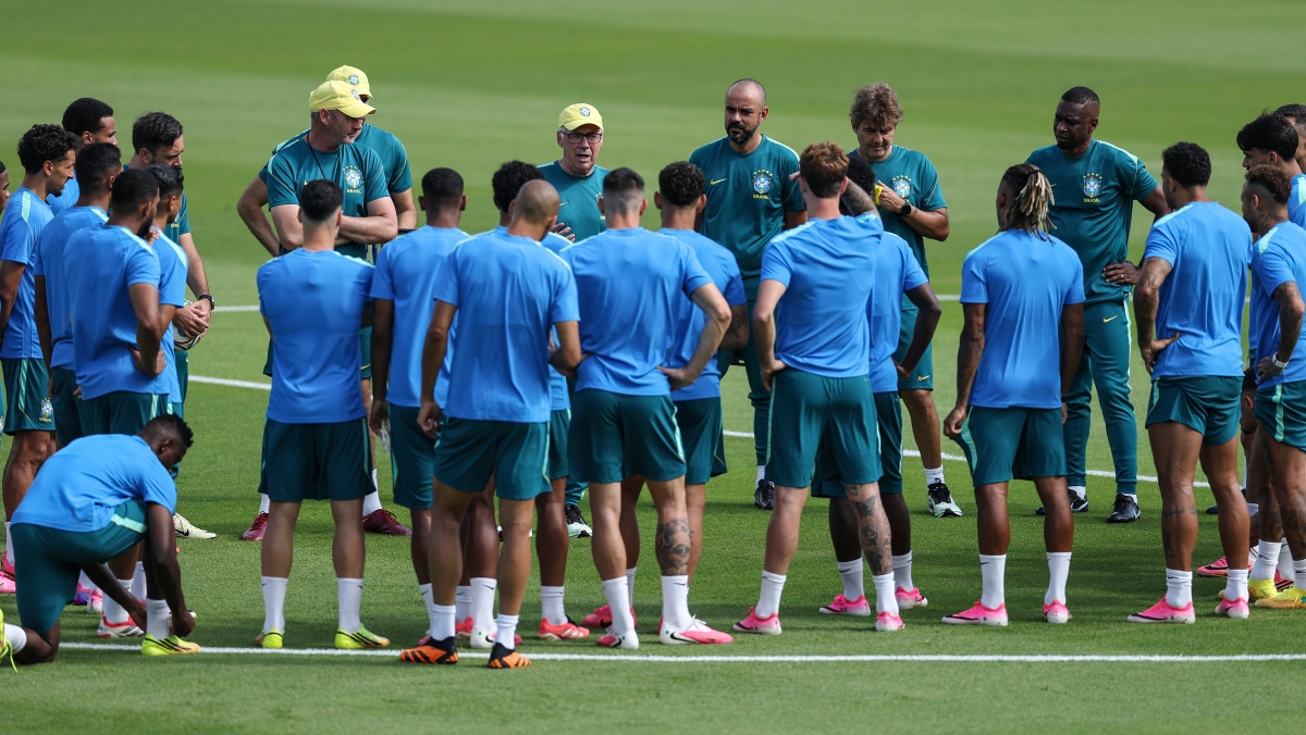 منتخب البرازيل خلال التدريب