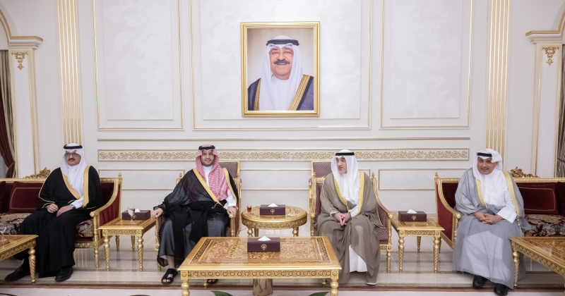 اليوسف يستقبل الأمير تركي بن محمد 